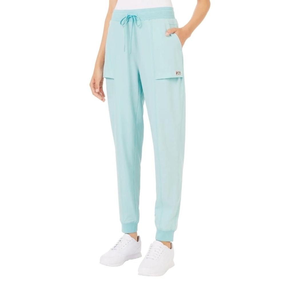 NEW-Fila Women's Light Green Sweatpants, S8ze Medium (30)